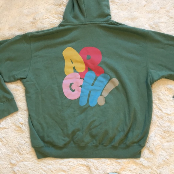 Limited Edition Uniqlo x CHAOS #RealTalk green hoodie - Picture 5 of 5